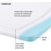 imageFarberware Nonslip Poly Cutting Board 8x10Inch Gray and WhiteAqua and White