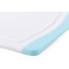 imageFarberware Nonslip Poly Cutting Board 8x10Inch Gray and WhiteAqua and White