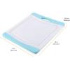 imageFarberware Nonslip Poly Cutting Board 8x10Inch Gray and WhiteAqua and White