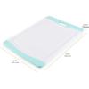 imageFarberware Nonslip Poly Cutting Board 8x10Inch Gray and WhiteAqua and White