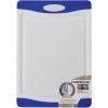 imageFarberware Nonslip Poly Cutting Board 8x10Inch Gray and WhiteBlue and White