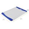 imageFarberware Nonslip Poly Cutting Board 8x10Inch Gray and WhiteBlue and White