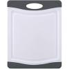 imageFarberware Nonslip Poly Cutting Board 8x10Inch Gray and WhiteGray and White