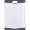 imageFarberware Nonslip Poly Cutting Board 8x10Inch Gray and WhiteGray and White
