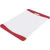 imageFarberware Nonslip Poly Cutting Board 8x10Inch Gray and WhiteRedWhite
