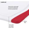 imageFarberware Nonslip Poly Cutting Board 8x10Inch Gray and WhiteRedWhite