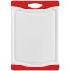 imageFarberware Nonslip Poly Cutting Board 8x10Inch Gray and WhiteRedWhite