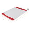 imageFarberware Nonslip Poly Cutting Board 8x10Inch Gray and WhiteRedWhite