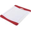 imageFarberware Nonslip Poly Cutting Board 8x10Inch Gray and WhiteRedWhite