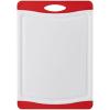 imageFarberware Nonslip Poly Cutting Board 8x10Inch Gray and WhiteRedWhite
