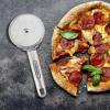 imageFarberware Professional Stainless Steel Soft Handle Comfort Grip Pizza Wheel for Cutting Pizza Desserts and More Dishwasher Safe Hanging Hole for Easy Storage 85Inch GrayPizza Wheel