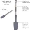 imageFarberware Professional Stainless Steel Soft Slotted Spoon 1358Inch GrayJar Spatula