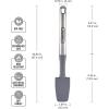 imageFarberware Professional Stainless Steel Soft Slotted Spoon 1358Inch GrayJar Spatula