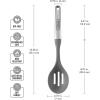 imageFarberware Professional Stainless Steel Soft Slotted Spoon 1358Inch GraySlotted Spoon