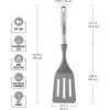 imageFarberware Professional Stainless Steel Soft Slotted Spoon 1358Inch GraySlotted Turner