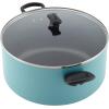 imageFarberware Promotional Cookware Aluminum Nonstick Covered Stockpot 105Quart Champagne SilverAqua
