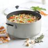 imageFarberware Promotional Cookware Aluminum Nonstick Covered Stockpot 105Quart Champagne SilverSilver