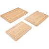 imageFarberware Rubberwood Cutting Board Set with Juice Grooved and Finger Grips 3PieceBamboo