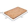 imageFarberware Rubberwood Cutting Board Set with Juice Grooved and Finger Grips 3PieceBamboo