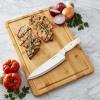 imageFarberware Rubberwood Cutting Board Set with Juice Grooved and Finger Grips 3PieceBamboo
