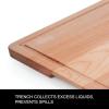 imageFarberware Rubberwood Cutting Board Set with Juice Grooved and Finger Grips 3PieceMaple