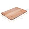 imageFarberware Rubberwood Cutting Board Set with Juice Grooved and Finger Grips 3PieceMaple