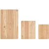 imageFarberware Rubberwood Cutting Board Set with Juice Grooved and Finger Grips 3PieceRubberwood