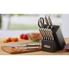 imageFarberware SelfSharpening 13Piece Knife Block Set with EdgeKeeper Technology High CarbonStainless Steel Kitchen Knives RazorSharp Knife Set with Wood Block Black