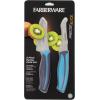 imageFarberware Soft Grip Serrated Chef Knife 8Inch Navy2Piece Parer Knife Set