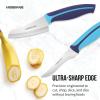 imageFarberware Soft Grip Serrated Chef Knife 8Inch Navy2Piece Parer Knife Set