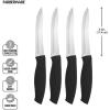 imageFarberware Soft Grip Serrated Chef Knife 8Inch Navy4Piece Steak Knife Set
