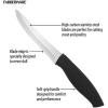 imageFarberware Soft Grip Serrated Chef Knife 8Inch Navy4Piece Steak Knife Set