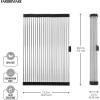 imageFarberware Space Saving Roll Up Over The Sink Dish Drying Mat with Rust Resistant Stainless Steel Wires with Non Slip BPA Free Food Safe Caps Large SilverBlack