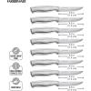 imageFarberware Stainless Steel Steak Knife Set 8Piece Stainless Steel