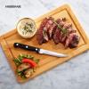 imageFarberware Stamped Triple Rivet High Carbon Stainless Steel Steak Knife Set 4Piece Black