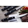 imageFarberware Stamped Triple Rivet Steak Knife Set 4Piece  45Inch HighCarbon Stainless Steel Blades Fine Edge for Easy Slicing Ergonomic Handle for Control ampamp Balance