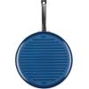 imageFarberware Style Nonstick Cookware Deep Round Grill PanGriddle Dishwasher Safe 1125 Inch  YellowBlue