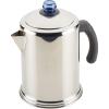 imageFarberware 47053 Classic Stainless Steel Yosemite 12Cup Coffee Percolator 12 Cup Coffee Maker Silver12 Cup  Blue Knob