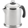 imageFarberware 47053 Classic Stainless Steel Yosemite 12Cup Coffee Percolator 12 Cup Coffee Maker Silver12 Cup  Clear Knob