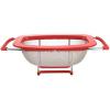 imageFarberware 5216427 Professional Stainless Steel Expandable OverTheSink ColanderStrainer Red