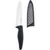 imageFarberware 6inch Ceramic Chef knife with Blade Cover ampamp Black SoftGrip Handle White 5226732
