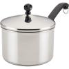 imageFarberware Classic Stainless Steel 2Quart Mirror Satin Covered Saucepan Silver3 Quarts