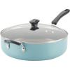 imageFarberware Cookstart DiamondMax Nonstick Frying PanSkillet Dishwasher Safe 12 Inch  AquaAqua