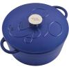 imageFarberware Disney Bon Voyage PreSeasoned Cast Iron Dutch OvenCasserole Pan with Lid Suitable for All Stovetops Including Induction 475 Quart BlueBlue