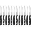 imageFarberware FullTang TripleRiveted 8Piece Steak Knife Set HighCarbon Stainless Steel RazorSharp Knives with Ergonomic Handle Kitchen Knives Set of 8 BlackBlack