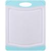 imageFarberware Nonslip Poly Cutting Board 8x10Inch Gray and WhiteAqua and White