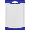imageFarberware Nonslip Poly Cutting Board 8x10Inch Gray and WhiteBlue and White