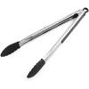 imageFarberware Pro 5282803 Steel Head One Hand Lock Tong 12Inch BlackSilicone Tip Tongs  12inch