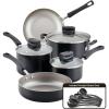 imageFarberware Smart Control Nonstick Cookware Pots and Pans Set 14 Piece BlackBlack
