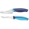 imageFarberware Soft Grip Serrated Chef Knife 8Inch Navy2Piece Parer Knife Set